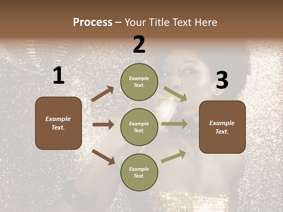 Seasonal Attractive Woman PowerPoint Template