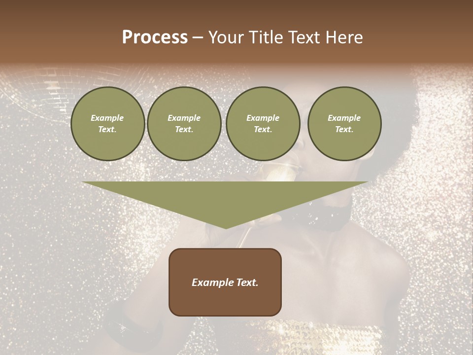 Seasonal Attractive Woman PowerPoint Template