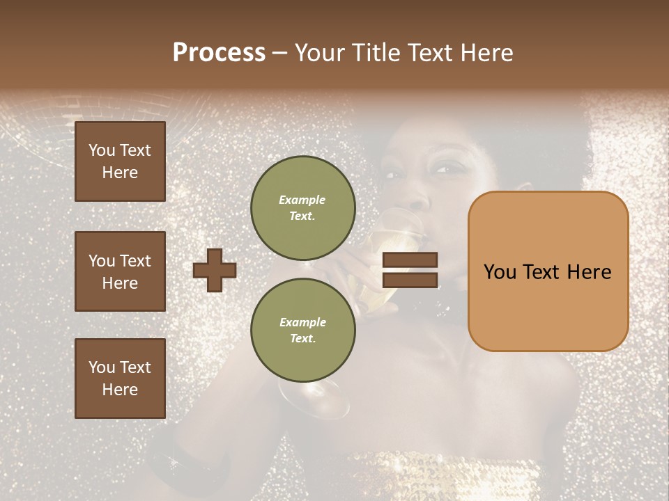 Seasonal Attractive Woman PowerPoint Template