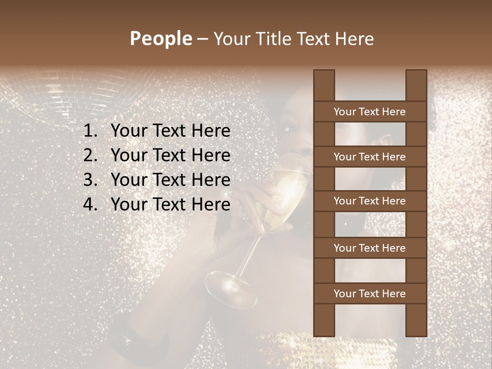 Seasonal Attractive Woman PowerPoint Template