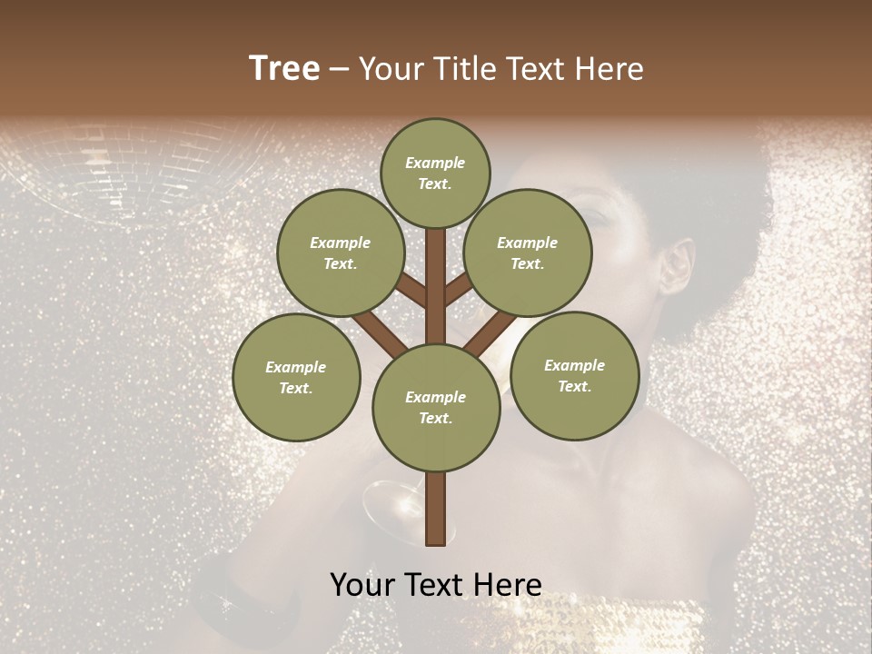 Seasonal Attractive Woman PowerPoint Template