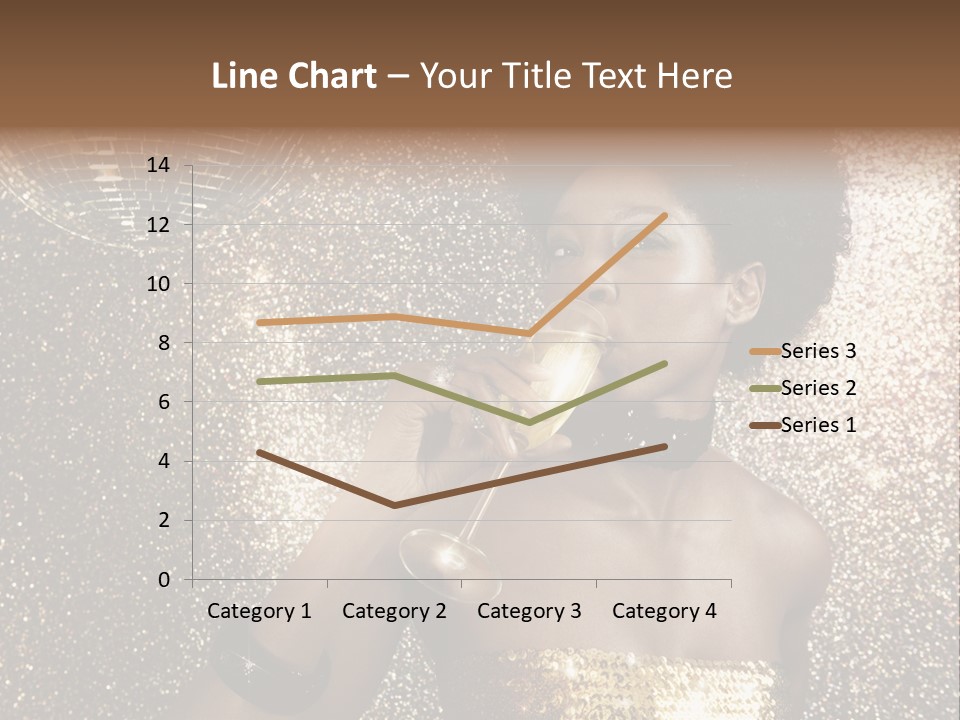Seasonal Attractive Woman PowerPoint Template
