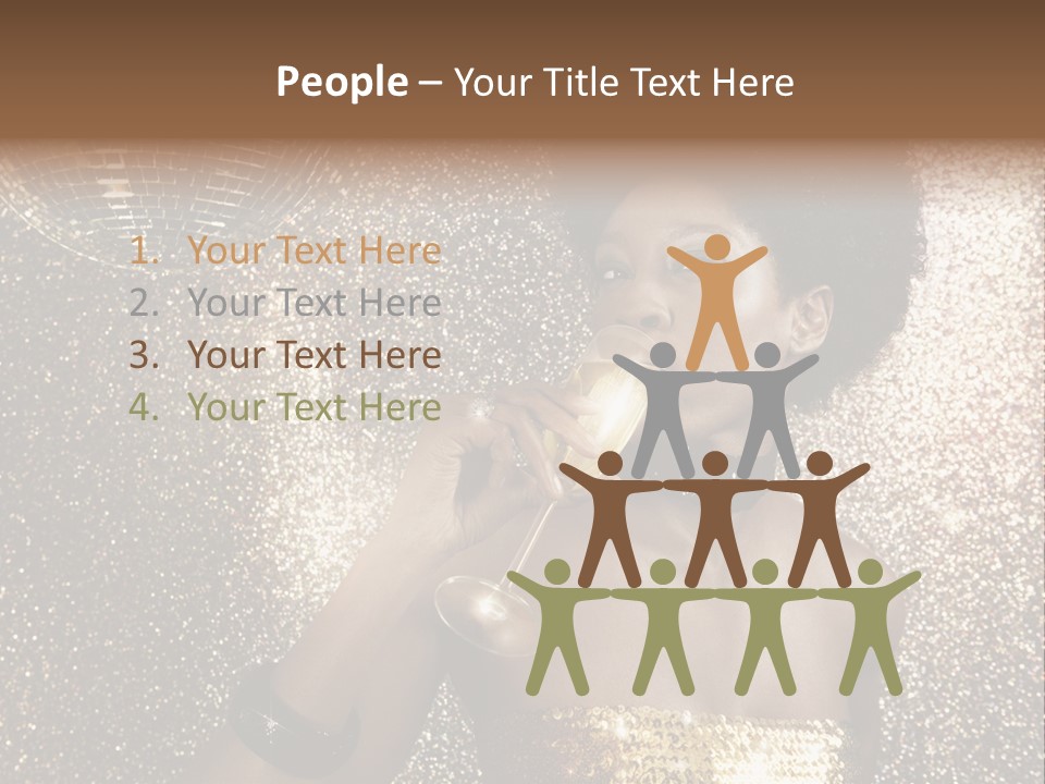 Seasonal Attractive Woman PowerPoint Template