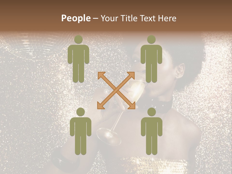 Seasonal Attractive Woman PowerPoint Template