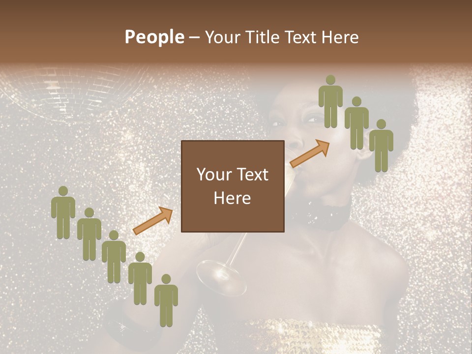 Seasonal Attractive Woman PowerPoint Template