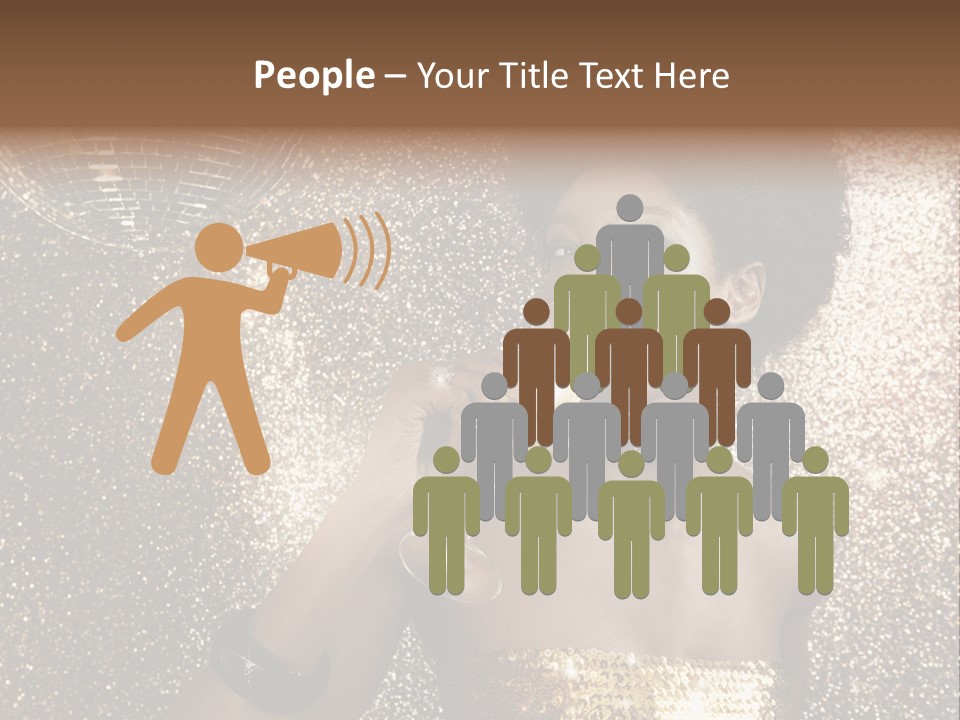 Seasonal Attractive Woman PowerPoint Template