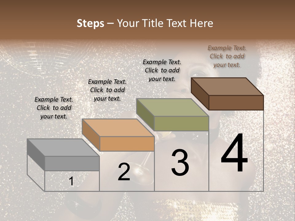 Seasonal Attractive Woman PowerPoint Template