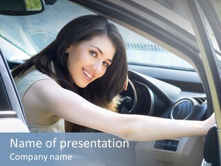 Pretty Woman Outdoor PowerPoint Template
