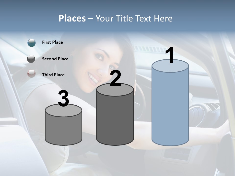 Pretty Woman Outdoor PowerPoint Template