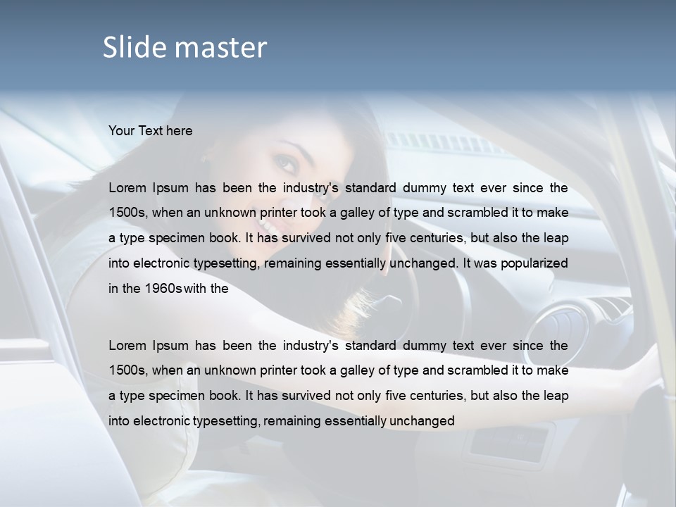 Pretty Woman Outdoor PowerPoint Template