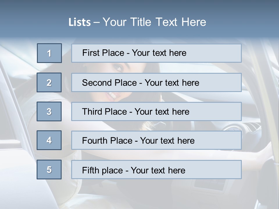 Pretty Woman Outdoor PowerPoint Template