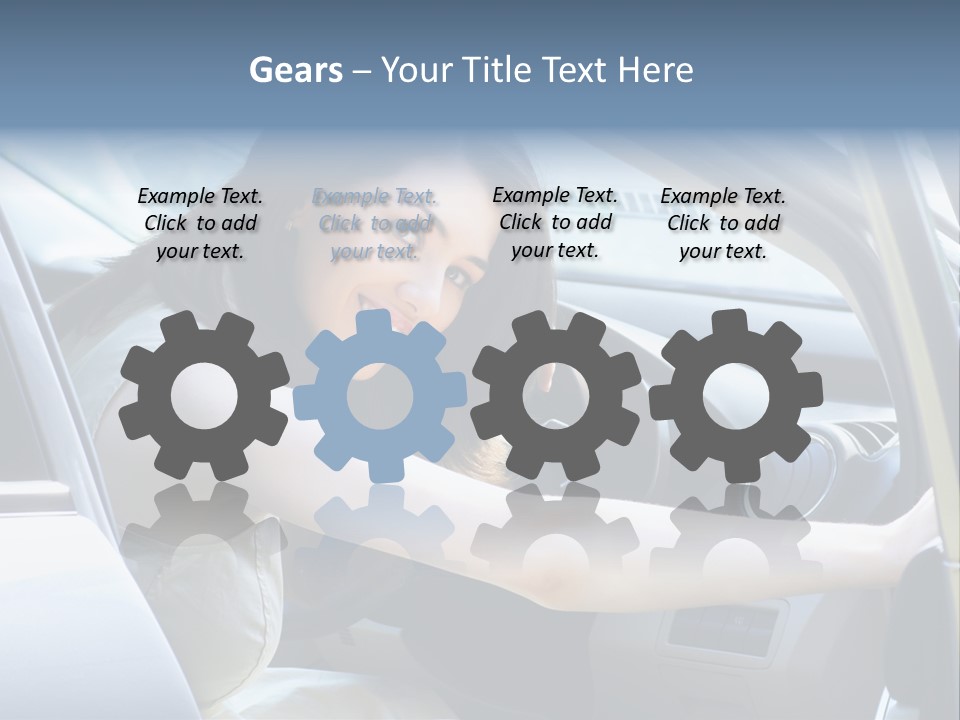 Pretty Woman Outdoor PowerPoint Template