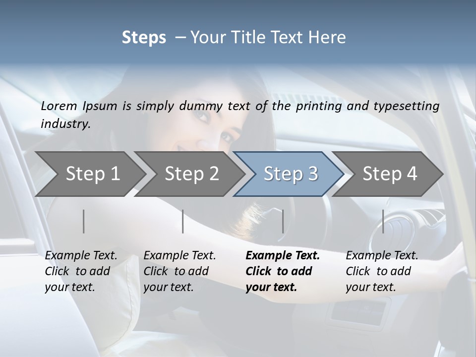 Pretty Woman Outdoor PowerPoint Template