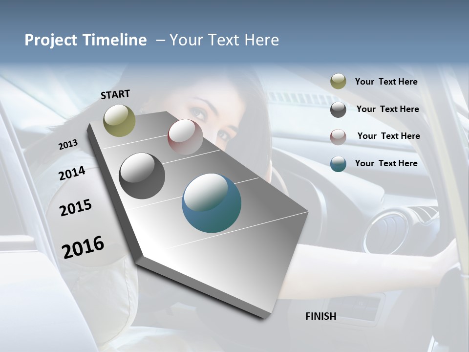 Pretty Woman Outdoor PowerPoint Template