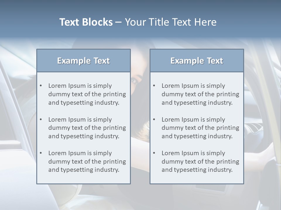 Pretty Woman Outdoor PowerPoint Template