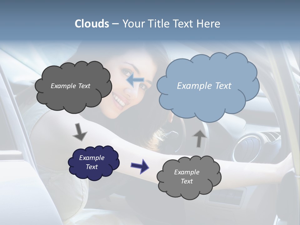 Pretty Woman Outdoor PowerPoint Template