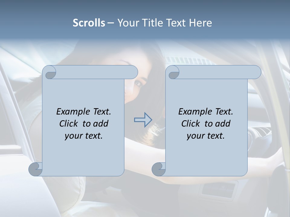 Pretty Woman Outdoor PowerPoint Template