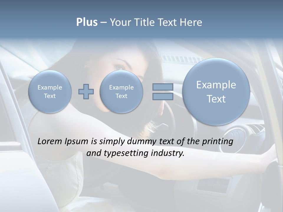 Pretty Woman Outdoor PowerPoint Template