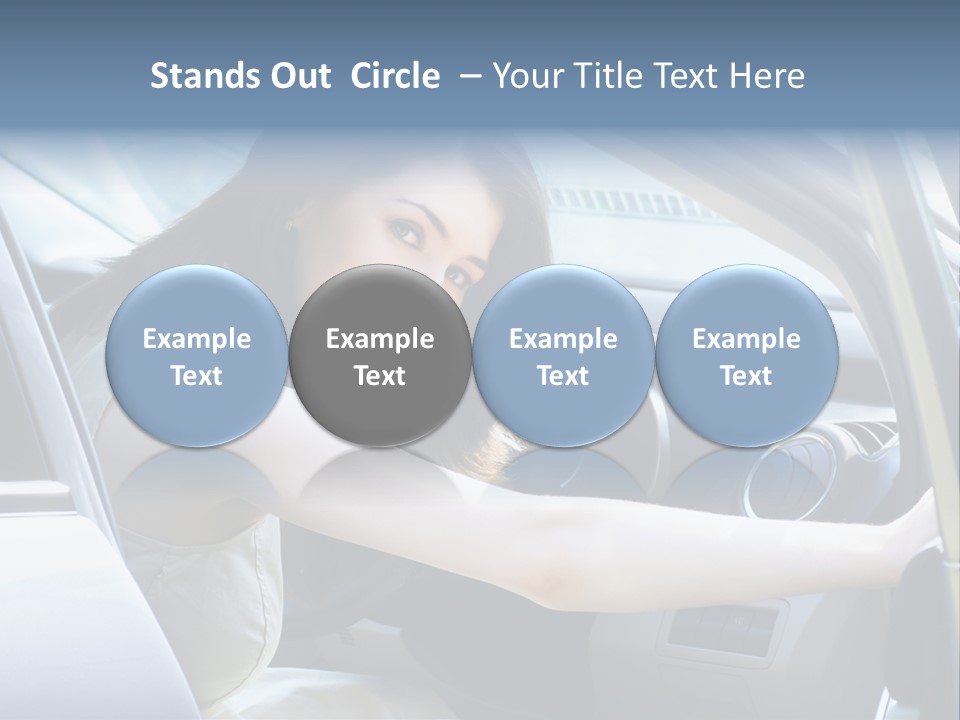 Pretty Woman Outdoor PowerPoint Template