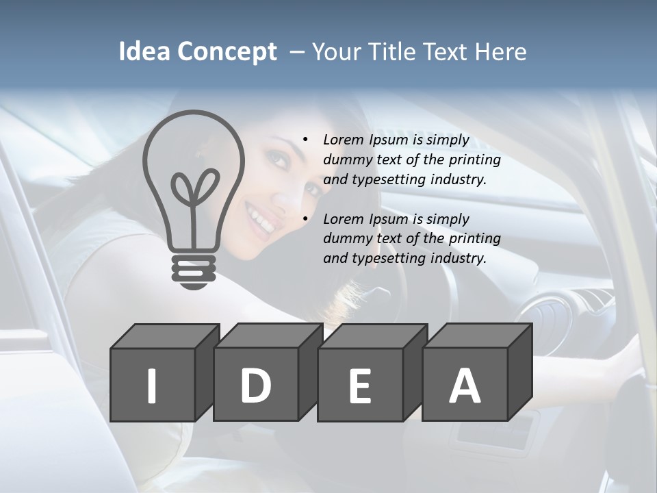 Pretty Woman Outdoor PowerPoint Template