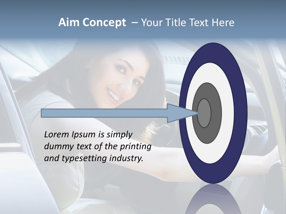 Pretty Woman Outdoor PowerPoint Template