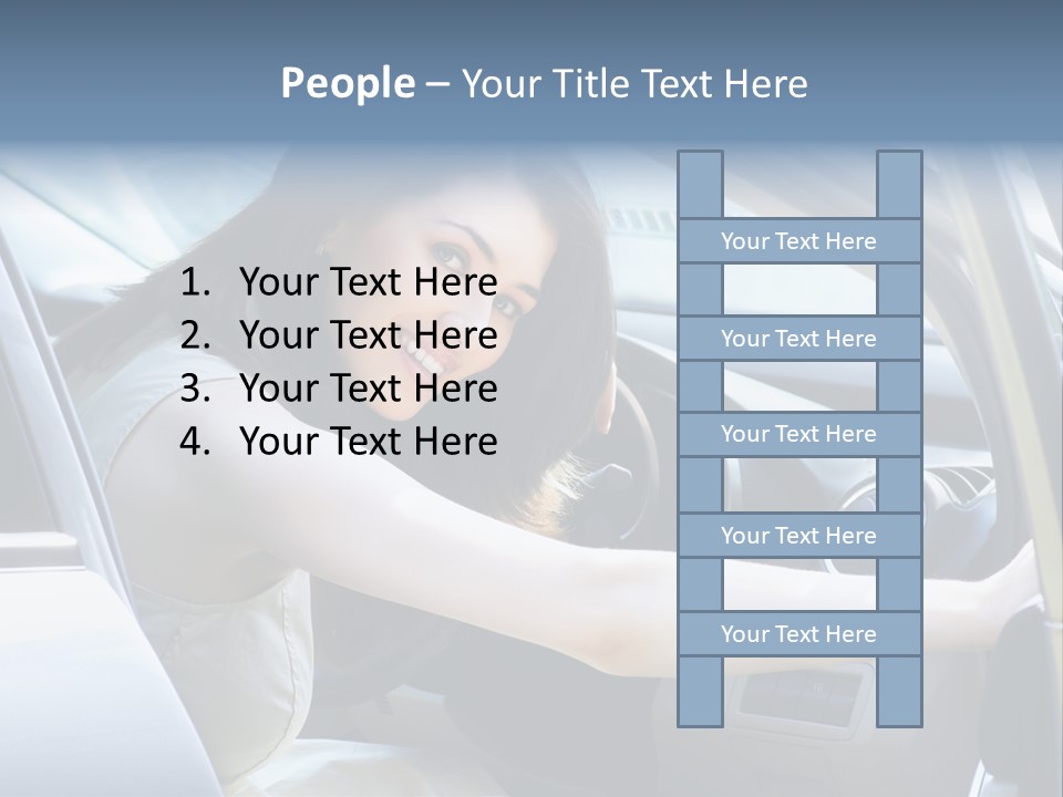 Pretty Woman Outdoor PowerPoint Template