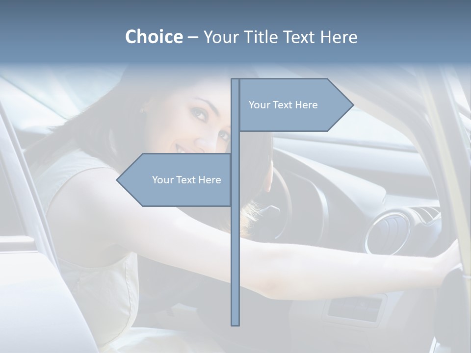 Pretty Woman Outdoor PowerPoint Template