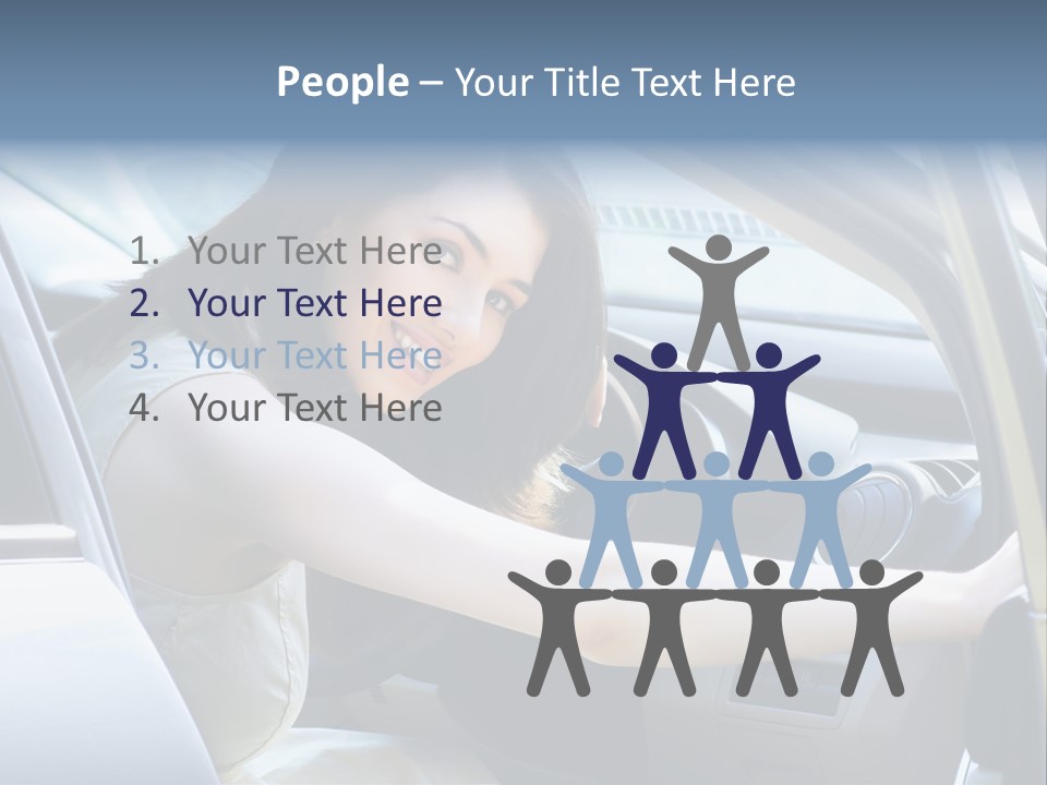 Pretty Woman Outdoor PowerPoint Template