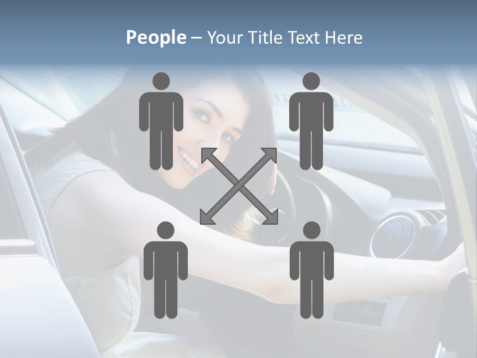 Pretty Woman Outdoor PowerPoint Template