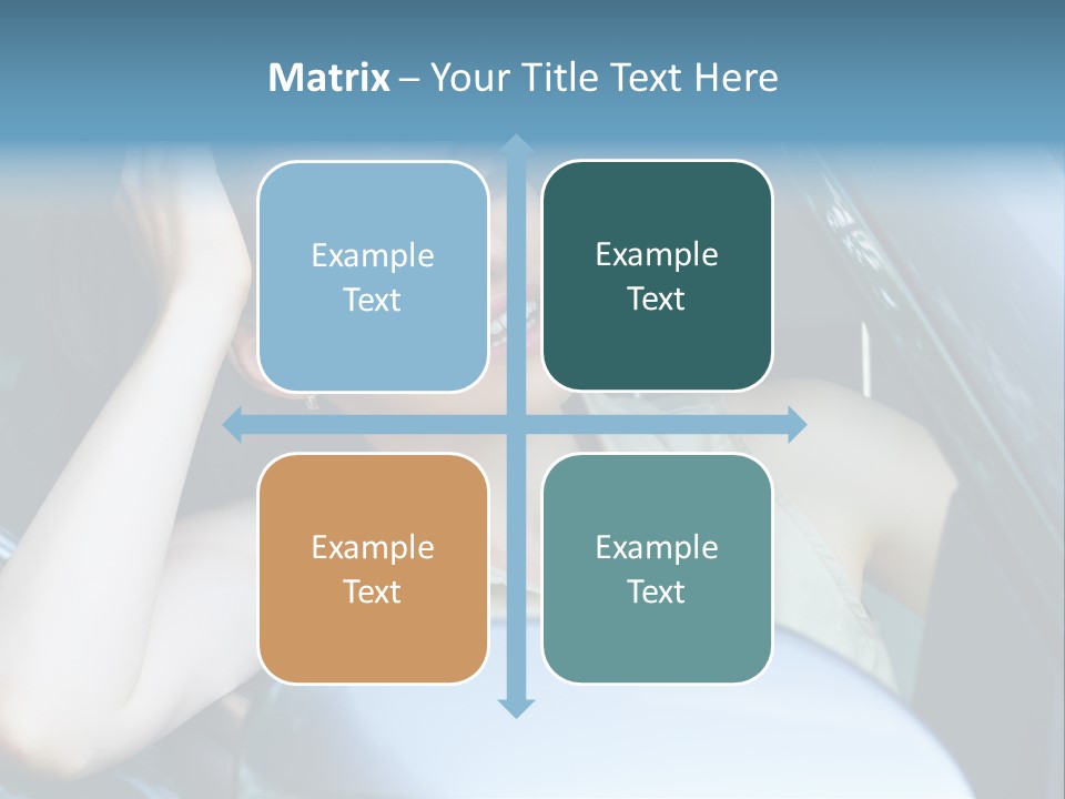 Lady Cheerful Successful PowerPoint Template