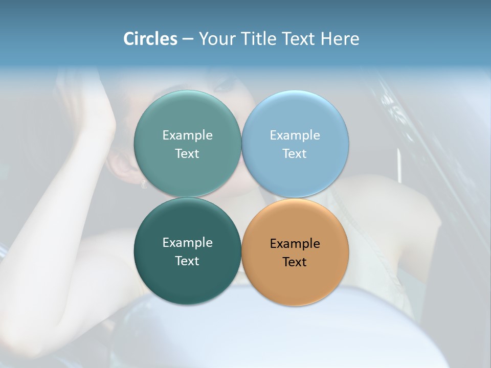 Lady Cheerful Successful PowerPoint Template