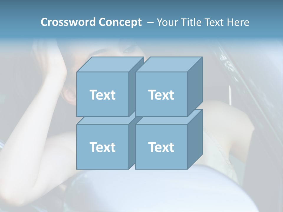 Lady Cheerful Successful PowerPoint Template