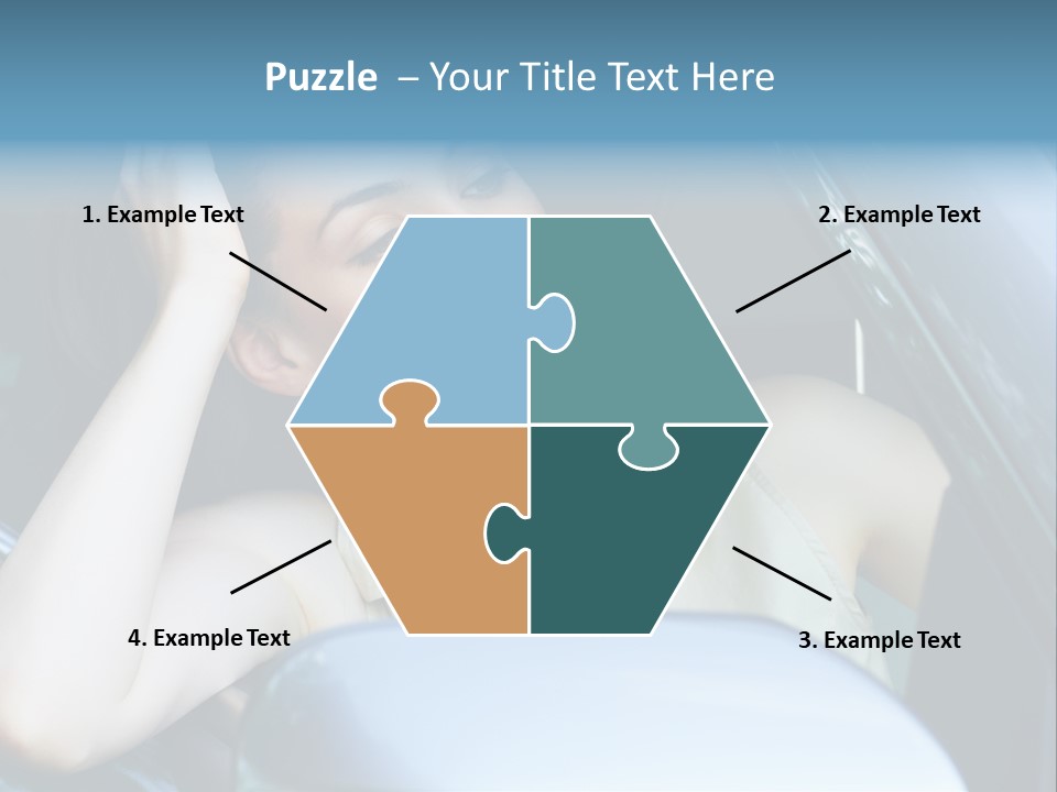 Lady Cheerful Successful PowerPoint Template