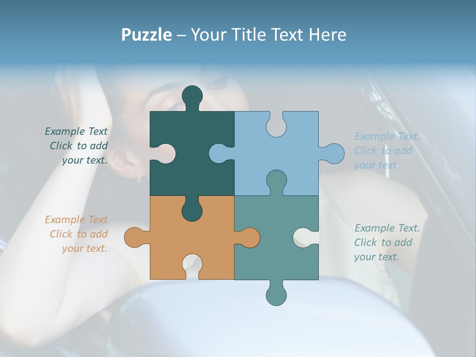 Lady Cheerful Successful PowerPoint Template