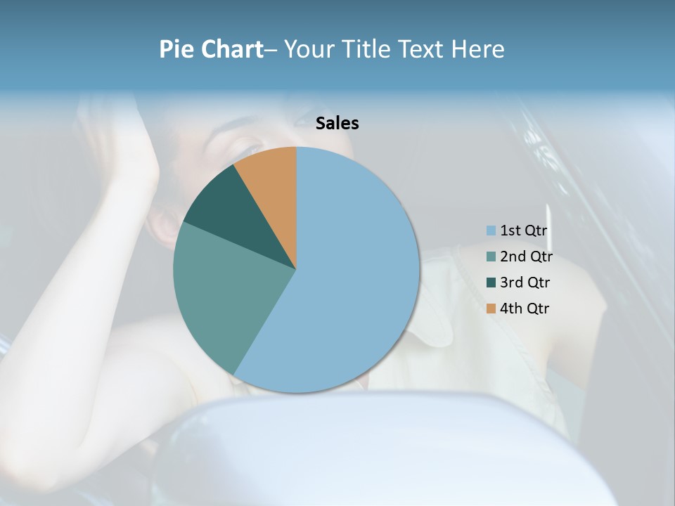 Lady Cheerful Successful PowerPoint Template