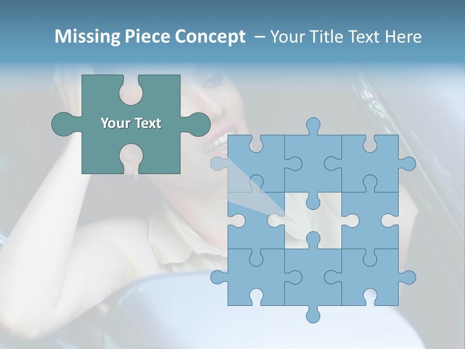 Lady Cheerful Successful PowerPoint Template