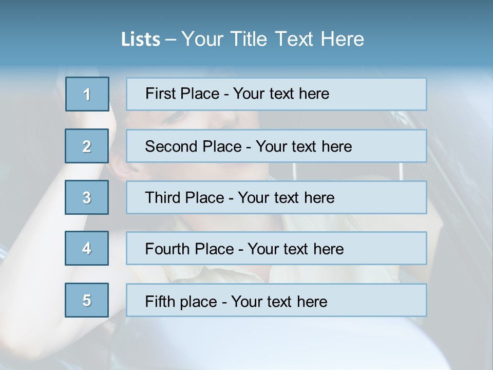 Lady Cheerful Successful PowerPoint Template