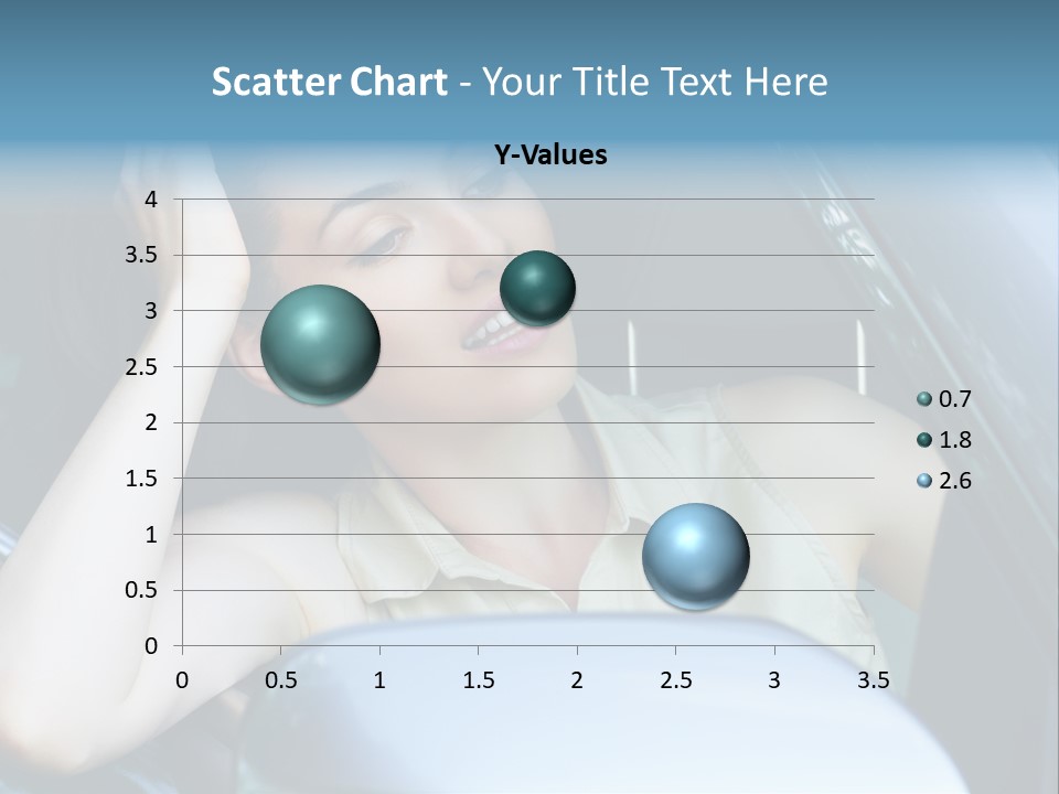 Lady Cheerful Successful PowerPoint Template