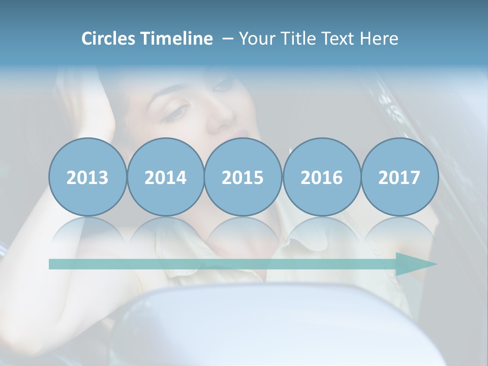 Lady Cheerful Successful PowerPoint Template