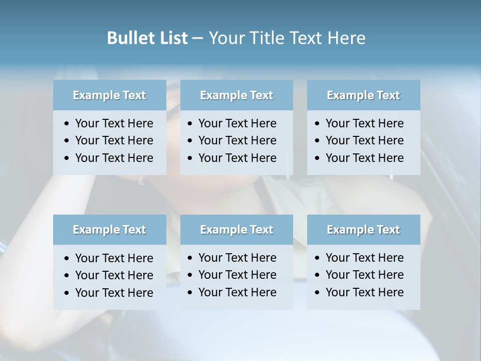 Lady Cheerful Successful PowerPoint Template