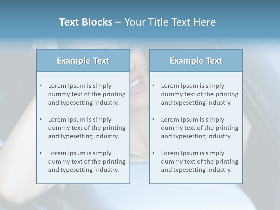 Lady Cheerful Successful PowerPoint Template