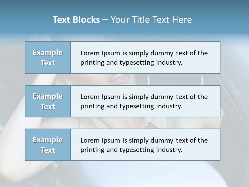 Lady Cheerful Successful PowerPoint Template