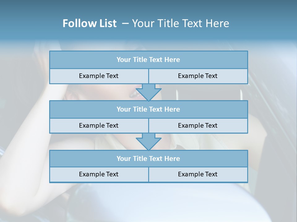 Lady Cheerful Successful PowerPoint Template