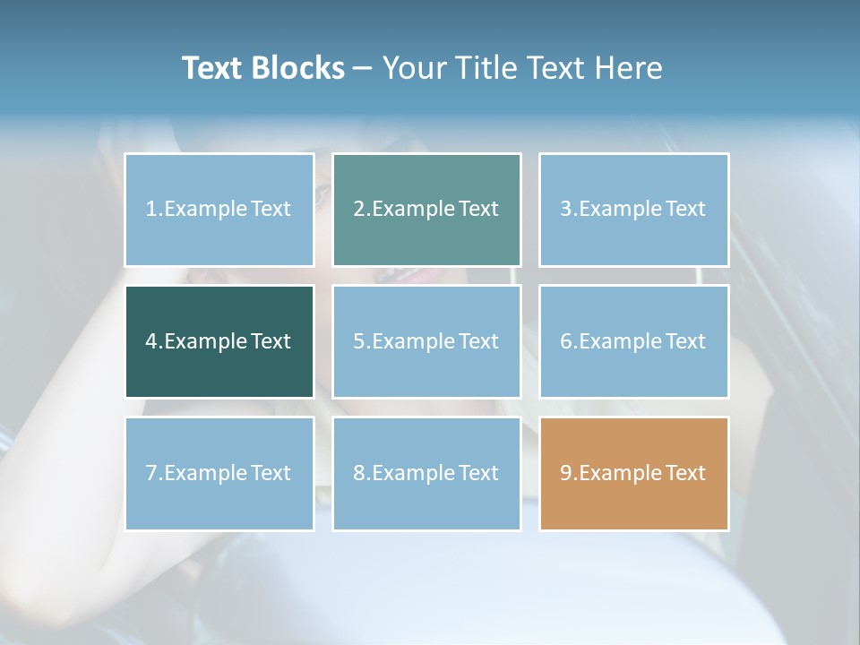 Lady Cheerful Successful PowerPoint Template