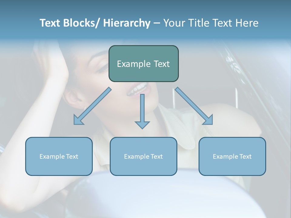 Lady Cheerful Successful PowerPoint Template