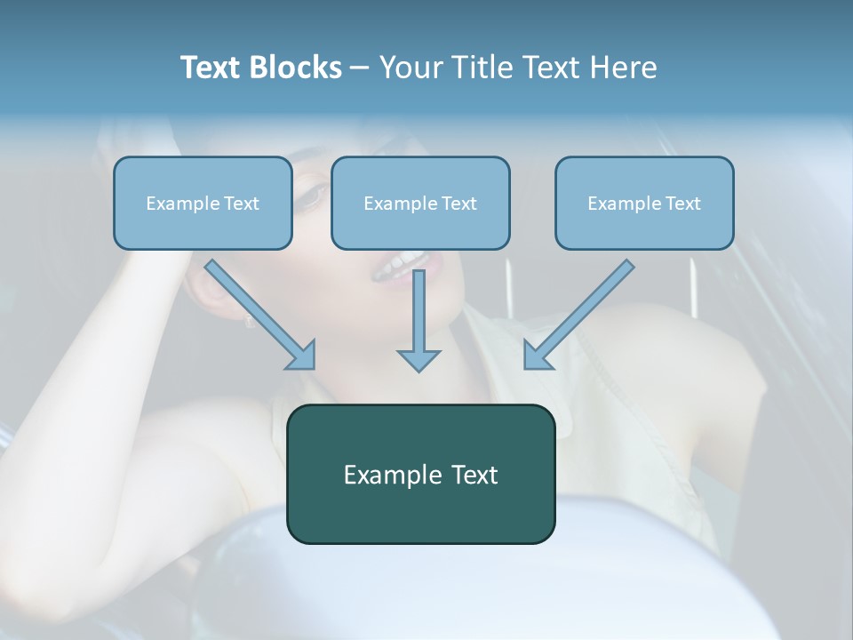 Lady Cheerful Successful PowerPoint Template
