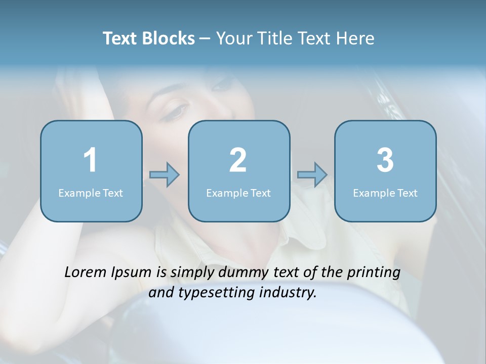 Lady Cheerful Successful PowerPoint Template