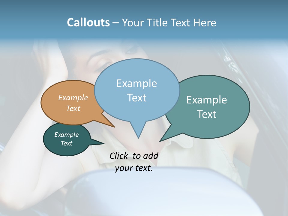 Lady Cheerful Successful PowerPoint Template