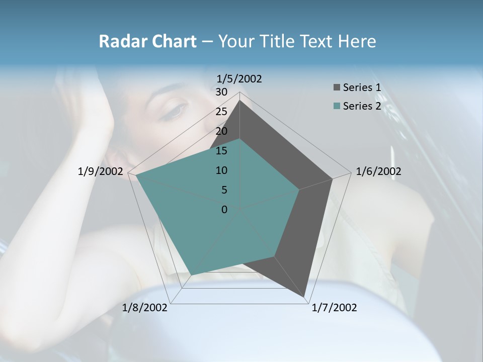 Lady Cheerful Successful PowerPoint Template