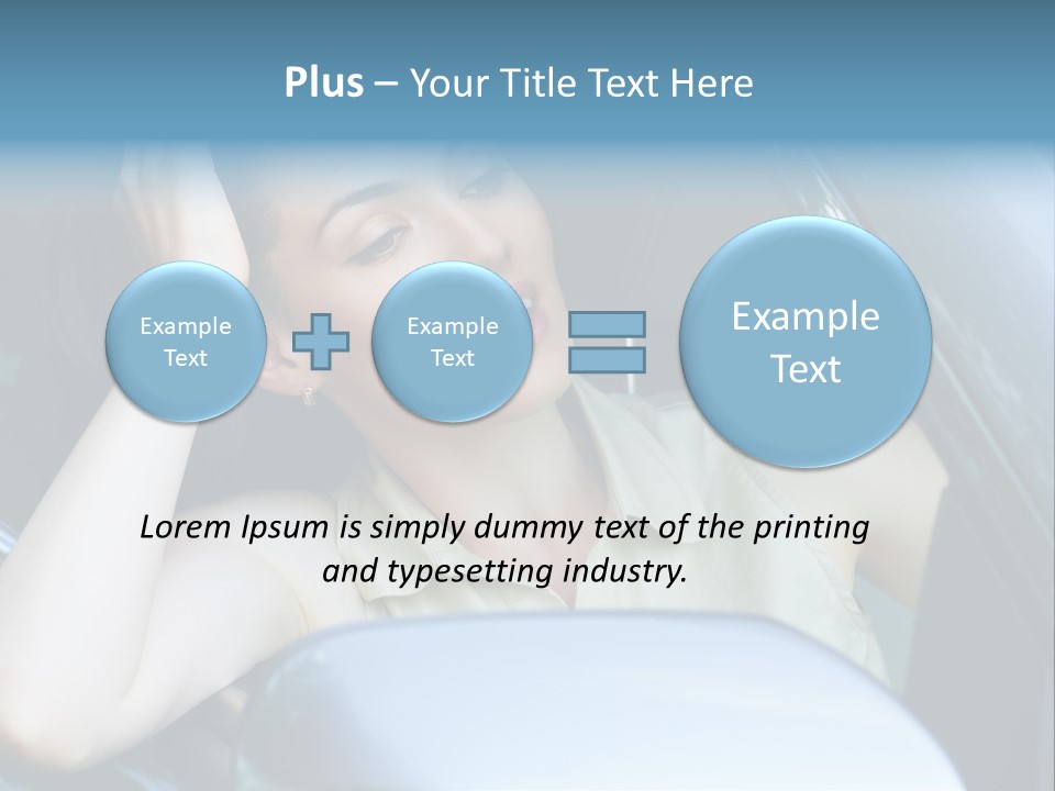 Lady Cheerful Successful PowerPoint Template
